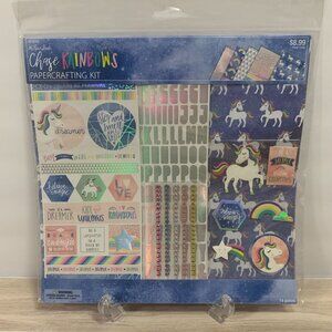 The Paper Studio "Chase Rainbows" Papercrafting Scrapbook Junk Journaling Kit